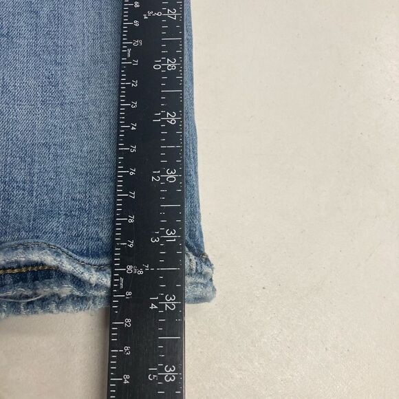 PURPLE BRAND Men’s P001 Button Fly Jeans Blue 34 Distressed  Destroyed Inseam 32 - Picture 9 of 12